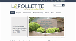 Desktop Screenshot of lafollettehousing.org